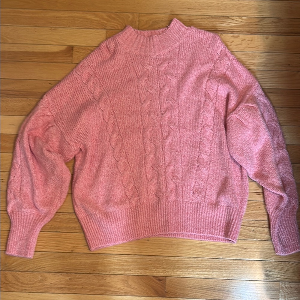 Old Navy Pink Cowl Neck Sweater
